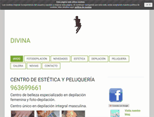 Tablet Screenshot of divinaestetica.com